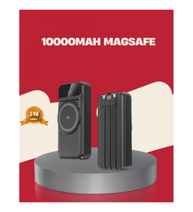 Mey İthalat® Kablosuz 15W Şarj Destekli 10000 mAh Taşınabilir Powerbank – Hızlı Şarj Özellikli
