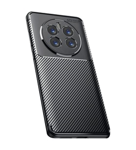 Realme 12 Pro Plus Kılıf Auto Focus Karbon Kapak - Siyah