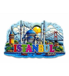 İstanbul Temalı Silikon Buzdolapı Süsü Magnet Alk5374