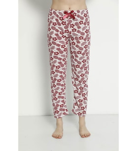 Cepsiz Yazlık Kadın Pijama Altı B23 (Kırmızı)