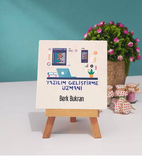 Yazılım Geliştirme Uzmanı Kişiye Özel Hediye Yazılımcı Dekoratif Taş Baskı