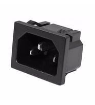 220V 15A AC Erkek Power Giriş Soketi C14 3 Pin Panel Montaj Tip