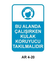 İŞ GÜVENLİĞİ UYARI LEVHASI 1 ADET PVC 21 X 29CM