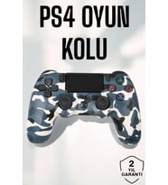 PS4 Oyun Kolu Kamuflaj Desenli Joystick