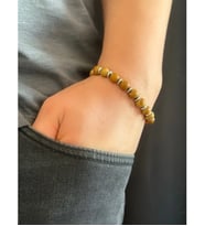 Odun Jasper Doğal Taşlı Bileklik -Sirius Serisi (Kahverengi)