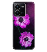 Vivo Y22 Kılıf Resimli Desenli Silikon Platinium Series Çiçekler 1869