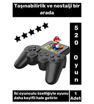 S10 Taşınabilir 520 Oyun Retro Video El Oyun Konsolu Atari Yeni Versiyon Çift Kişilik