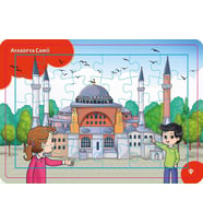 4-6 Yaş Değerli Mekanlar Ayasofya Cami Puzzle 30 Parça
