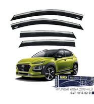 Hyundai Uyumlu Kona -2018-Kromlu Cam Rüzgarlığı 4Lü Parça