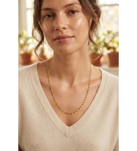 Gold Renk Topçcuk Model 60 cm Kadın Kolye 5886 - SSSSSS5558-8385