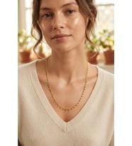 Gold Renk Topçcuk Model 60 cm Kadın Kolye 5886 - SSSSSS5558-8385