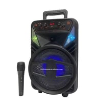 hoparlör kablolu mikrofon ile bt 5.0 kablosuz karaoke parti hoparlör taşınabilir 8 inç KTS-1562 tws açık fm mp3 müzik oyuncu
