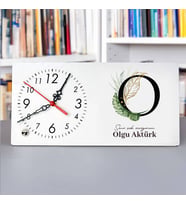 Kişiye Özel O Harfli Masa Saati