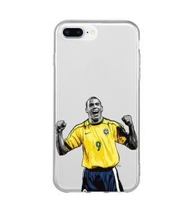 Iphone 7 Plus ve 8 Plus Uyumlu Ronaldo Nazario Futbol Tasarımlı Şeffaf Telefon Kılıfı