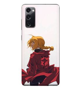 Samsung Galaxy S20 FE Uyumlu Edward Elric Tasarımlı Şeffaf Telefon Kılıfı