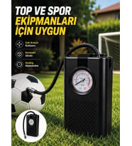 Çok Amaçlı Taşınabilir Hava Pompası Araç Bisiklet Top Lastik Şişirme Pompası