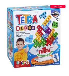 Tetra Block - Platformu Yıkan Oyunu Kaybeder - Mavi Su Dünyası (Çok Renkli)