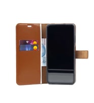 Samsung Galaxy Note 8 Kılıf Case, Suni Deri, Kartlık Cüzdan Bölmeli Mıknatıslı Kapatma kopçalı Standlı Kapaklı Kılıf (Kahverengi)