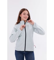 Monox Kadın Slim Fit Tam Fermuarlı Polar Ceket (Yeşil)