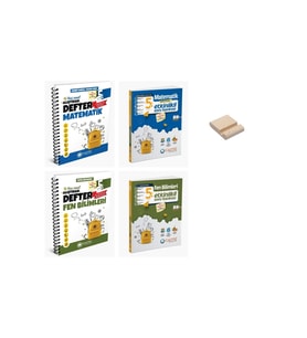 5. Sınıf Matematik Fen Alıştıran Defter ve Etkinlikli Soru Bankası 4lü Set