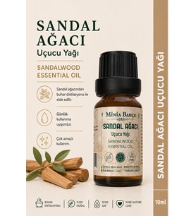 Sandal Ağacı Uçucu Yağı – 10 ml Saf ve Katkısız Bitkisel Uçucu Yağ