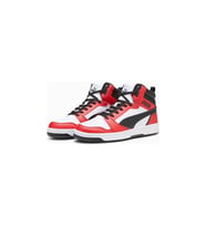 Puma REBOUND V6 392326-04 Erkek Günlük Sneakers (Beyaz-Siyah)