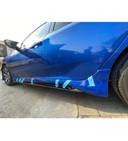 Honda Civic Fc5 Mugen Yan Marşpiyel Seti Mat Siyah Plastik