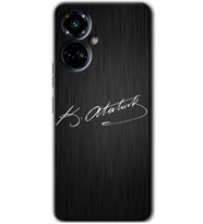Tecno Camon 19 Pro Kılıf HD Desen Baskılı Kılıf - İmza Atatürk
