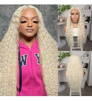 Platin Uzun Afro Dalga Fiber Sentetik Tül Peruk