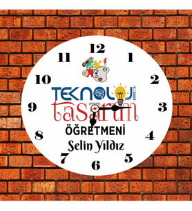Teknoloji Tasarım Öğretmeni Kişiye Özel Saat