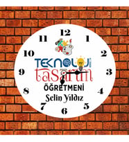 Teknoloji Tasarım Öğretmeni Kişiye Özel Saat