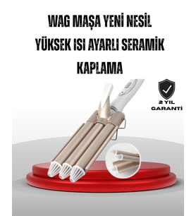 Ayarlanabilir Isılı Bukle Saç Maşası