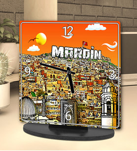 Mardin Tasarımlı Masa Saati