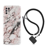INFINIX Note 11 Pro Note 10 Hot 9 Play Kılıf Boyun Askılı Silikon Colorfull Marble 2 1389