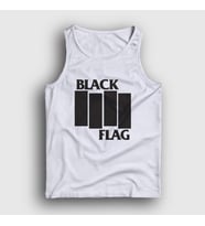 Presmono Unisex Beyaz Logo Metal Black Flag Atlet 476063tt