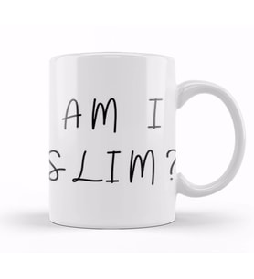 AM I SLIM Kupa Bardak Porselen