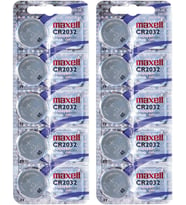 Lexroo CR2032 2032 düğme pil, toplam 10 adet