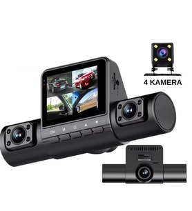 SChitec 2 İnç Ekranlı 4 Kameralı Araç İçi Kamera (Ön + Arka + Sağ + Sol) Full HD G-Sensörlü