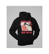 Metallica Kill 'Em All Yazılı Unisex Oversize Rock Metal Grubu Hoodie