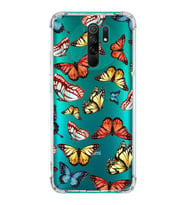 PrintiFy Xiaomi Redmi 9 Uyumlu Water Color 2 Baskılı Şeffaf Köşe Korumalı Antişok Kılıf