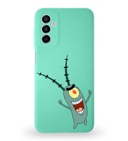 Samsung Galaxy M13 Uyumlu Lansman Kılıf Altı Kapalı İçi Kadife   Plankton Tasarımlı  Kapak (Şeffaf)