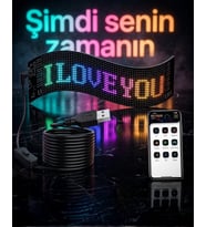 60 Cm Led Matrix Panel 16x96 Piksel Bluetooth Kontrollü Rgb Kayan Yazı Ekranı