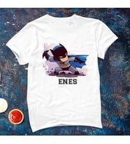 Batman Tişörtü ( Çocuk - Büyük ) Kişiye Özel