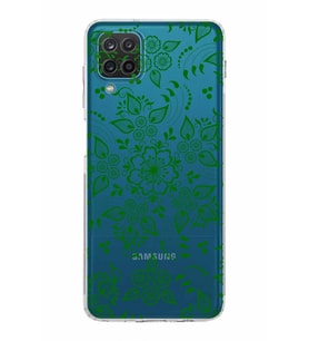 Samsung Galaxy A12  Kamera Korumalı  Kapak Nostalji Desen Tasarımlı  Şeffaf Kılıf