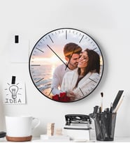 eJOYA Kişiye Özel Tasarımlarıyla Fotoğraflı Duvar Saati 110882 (Kırmızı)