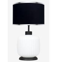 Intense White Black Cam Abajur