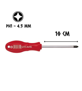 Cer-Pa Norm X-Plus Tornavida Mıknatıslı YILDIZ Uçlu PH2 - 10 cm.