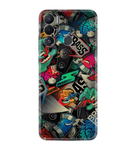 Tecno Pova Neo Kılıf Resimli Desenli Silikon Platinium Series Bass 1886