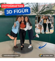 MakinaFleo Kişiye Özel 3 Kişilik 3D Figür (20cm)
