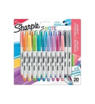 Sharpie Snote Kreatif Markör, Kesik Uç 20'li Blist